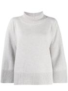 Fabiana Filippi Ribbed Neck Jumper - Neutrals