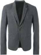 Haider Ackermann Stitching Detail Blazer, Men's, Size: 48, Grey, Cotton/rayon/wool