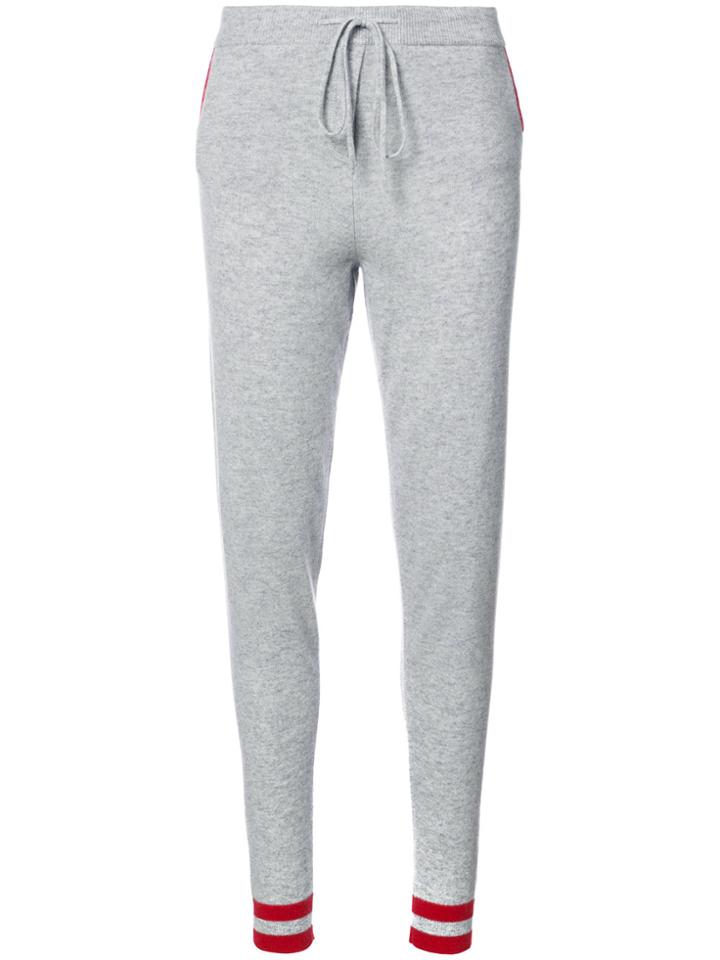 Chinti & Parker Cherry Print Track Pants - Grey