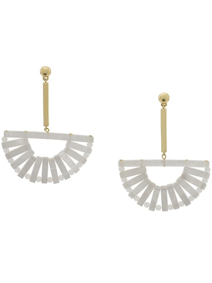 Cult Gaia Ark Earrings - White
