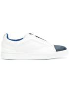 Ermenegildo Zegna Contrast Toe Sneakers - White