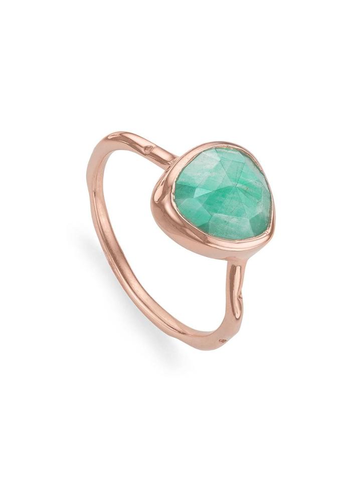 Monica Vinader Rp Siren Stacking Amazonite Ring - Blue