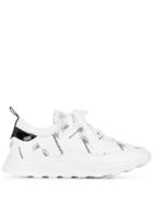Blumarine Logo Print Sneakers - White
