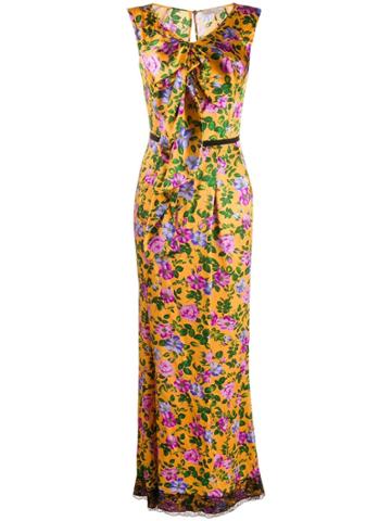 Nina Ricci Pre-owned Floral Print Dress - Yellow