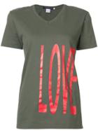 Harvey Faircloth Love Print T-shirt - Green
