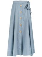 Sissa Gabriela Midi Skirt - Blue