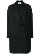 Harris Wharf London Double Breasted Coat - Black