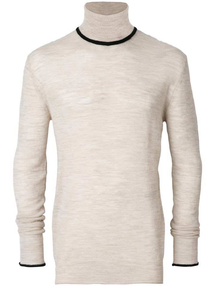 Lanvin Turtle Neck Jumper - Nude & Neutrals