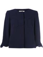 L'autre Chose Ruched Sleeve Jacket - Blue