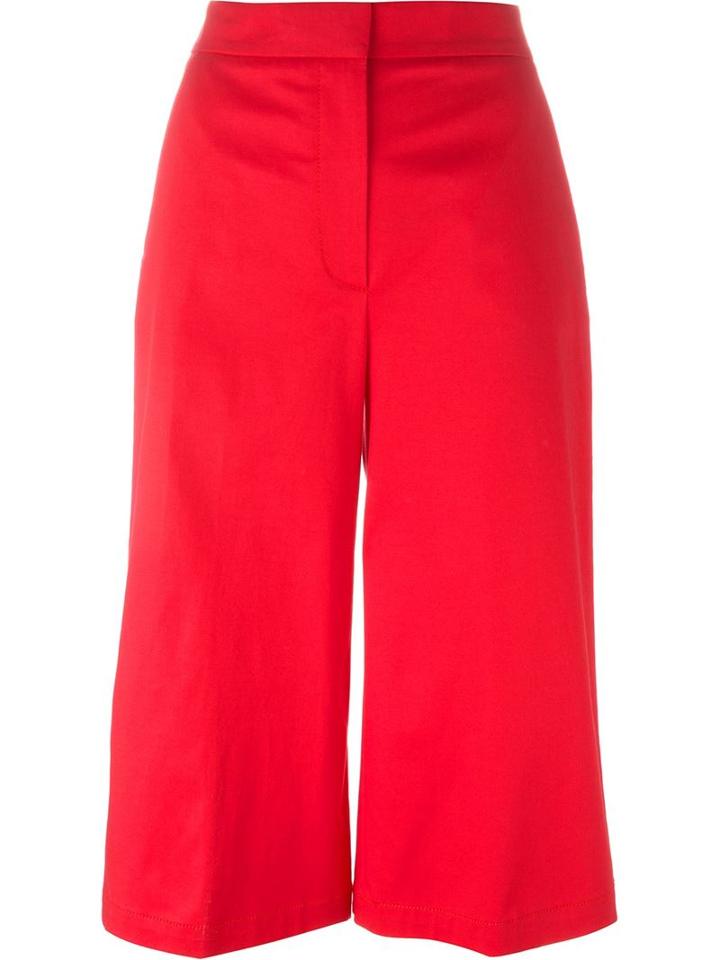 Msgm Wide Leg Cropped Trousers