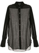 Ann Demeulemeester Pleated Shoulder Shirt - Tiriel Black