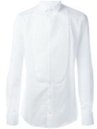 Dolce & Gabbana Bib Shirt, Men's, Size: 40, White, Cotton