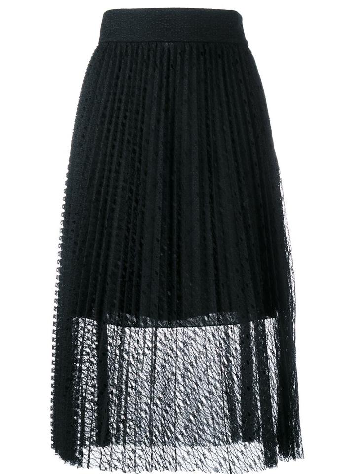 Philosophy Di Lorenzo Serafini Sheer Layered Pleated Skirt