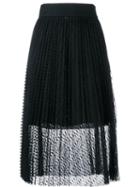 Philosophy Di Lorenzo Serafini Sheer Layered Pleated Skirt