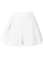 Red Valentino - Lace Shorts - Women - Polyester/viscose - 40, White, Polyester/viscose