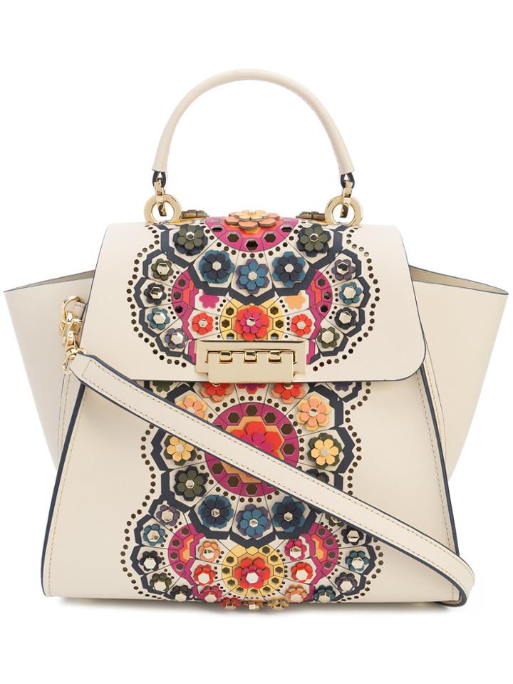 Zac Zac Posen Eartha Floral Appliqué Backpack - White
