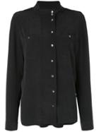 Equipment - Button Up Shirt - Women - Silk - M, Grey, Silk