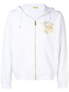 Versace Jeans Metallic Logo Bomber Jacket - White