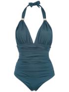 Brigitte - Cut Ou Swimsuit - Women - Polyamide/spandex/elastane - Gg, Green, Polyamide/spandex/elastane