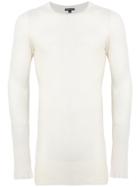 Ann Demeulemeester Raw Edge Oversized Sweater - White