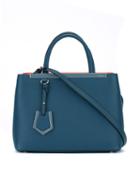 Fendi Small '2jours' Tote, Women's, Blue, Leather