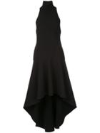 Solace London Bahar Ruffled Hem Dress - Black