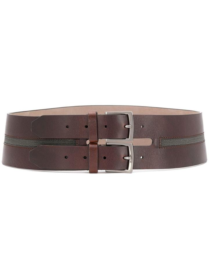 Brunello Cucinelli Double-band Waist Belt - Brown