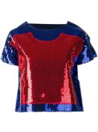 Comme Des Garçons Pre-owned Two Dimension Blouse - Blue