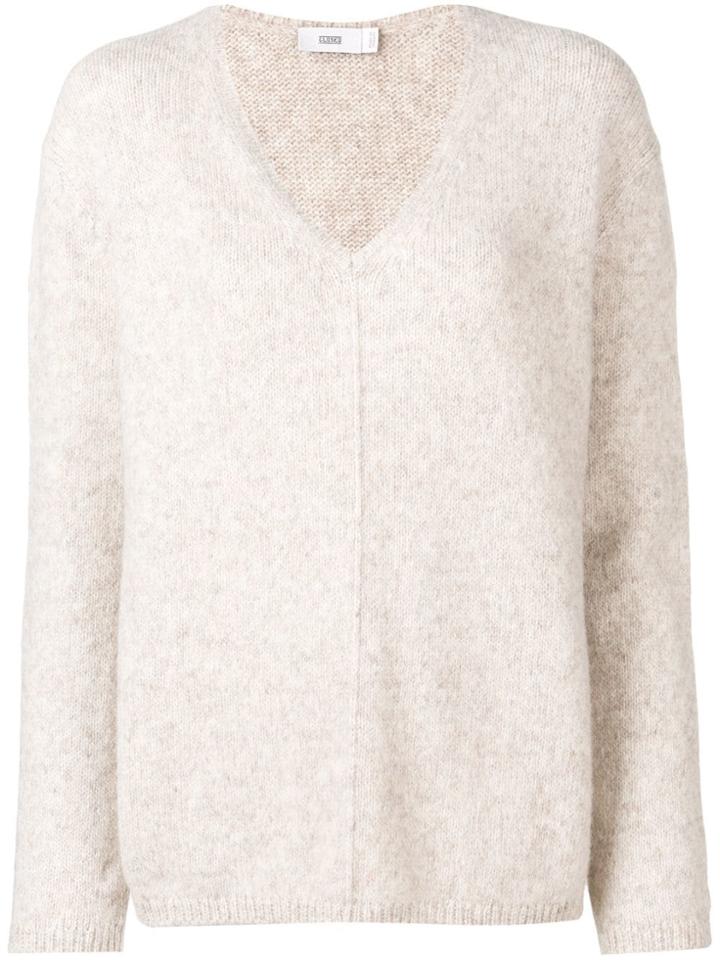 Closed Knitted Jumper - Neutrals