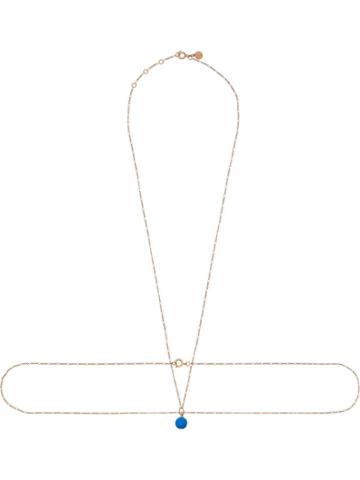 Jacquemus Jacq Perle Bleue Brss Bdy Chn - Gold