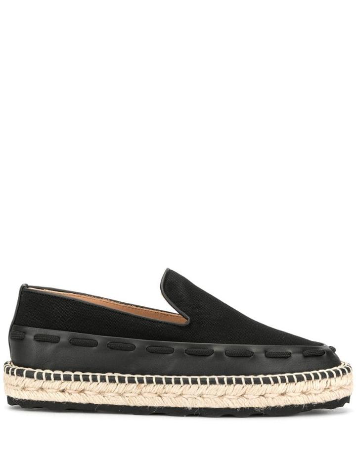 Bottega Veneta Lacing Detail Espadrilles - Black