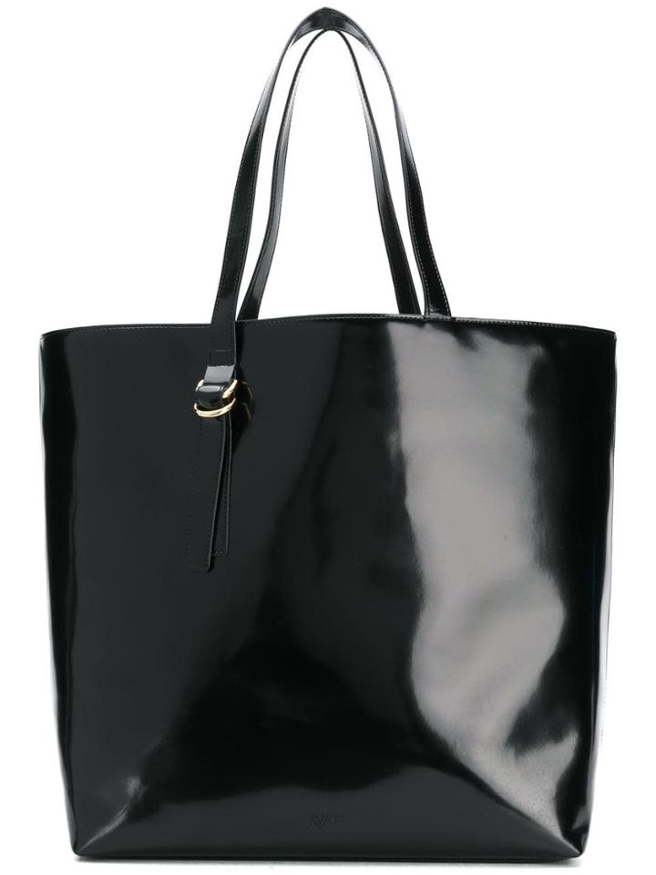 Jil Sander Navy Large Tote Bag - Black