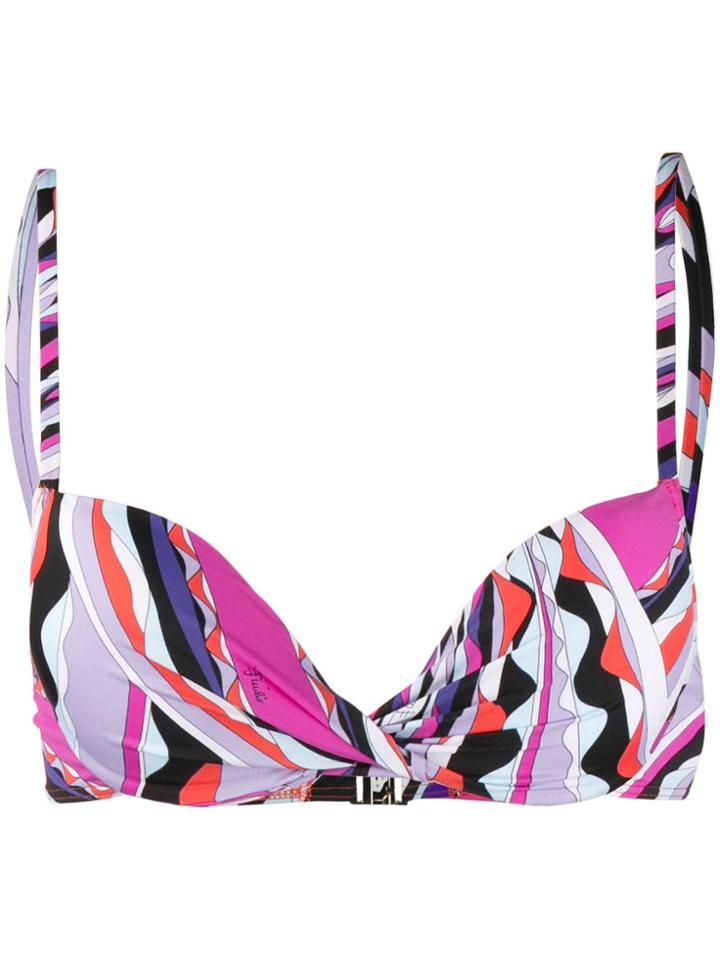Emilio Pucci Side Tie Bikini - Purple
