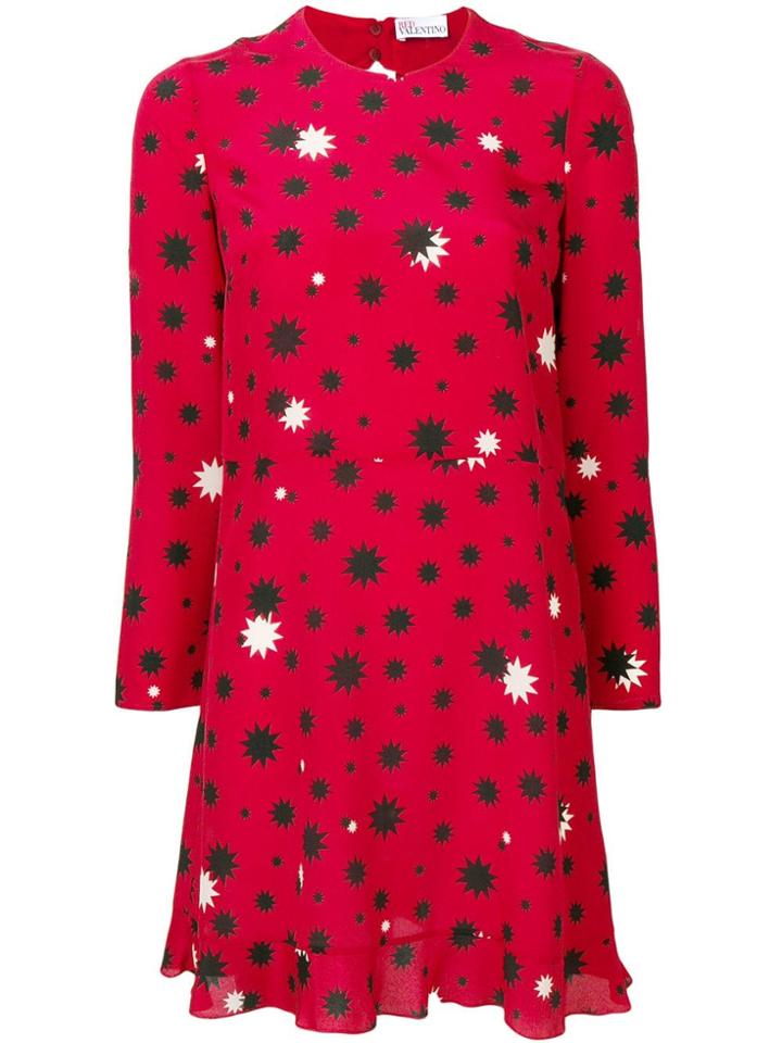 Red Valentino Red Valentino Star Print Shift Dress