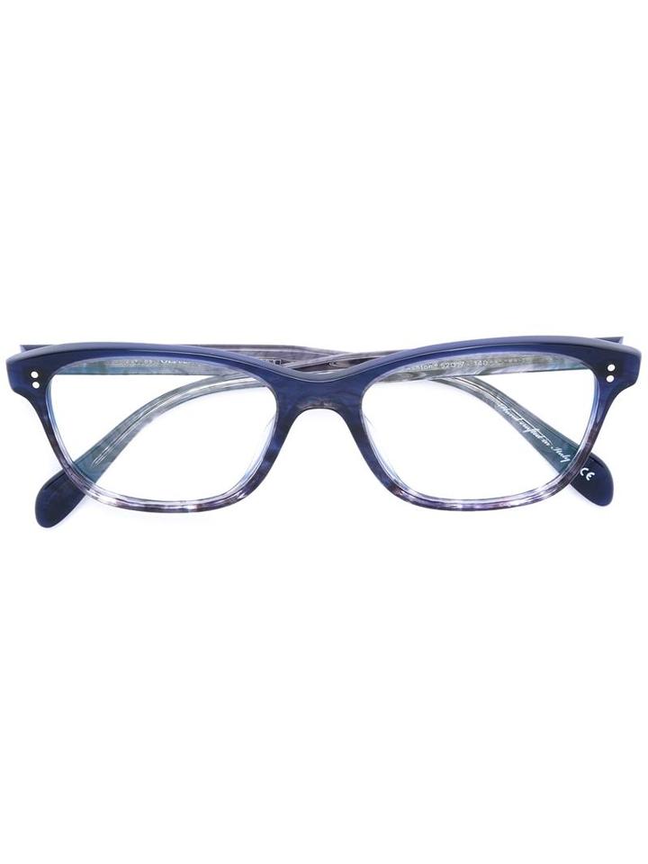 Oliver Peoples Ashton Glasses, Blue, Acetate/metal