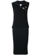 Chanel Pre-owned Zipped Neck Knitted Dress - Black