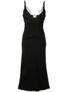 Dion Lee Stencil Lace Bias Dress - Black