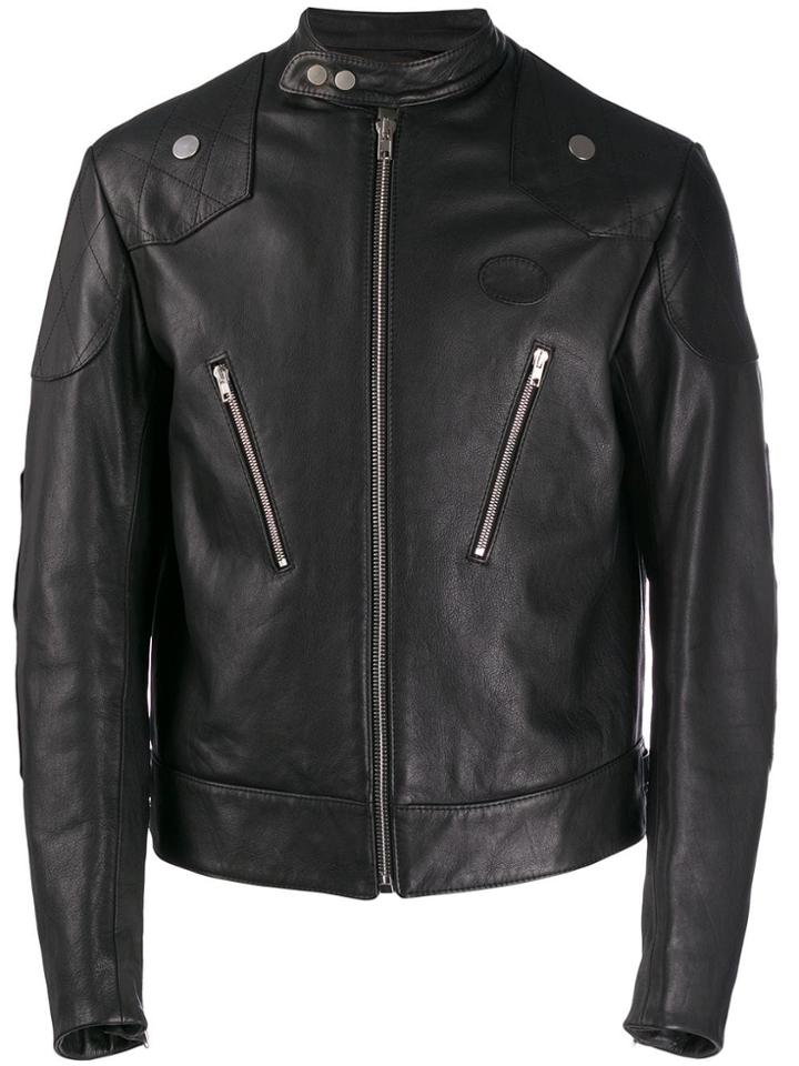 Zilver Jacket In Organic Leather - Black