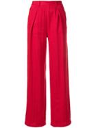 Masscob High-waisted Trousers - Red