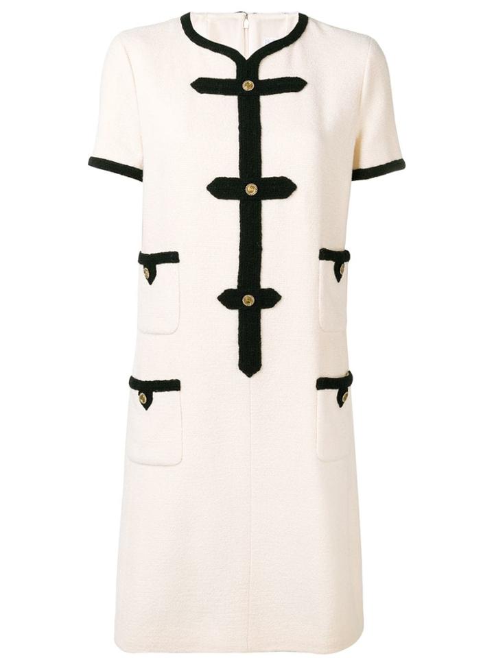 Chanel Vintage 2005's Straight Shortsleeved Dress - White