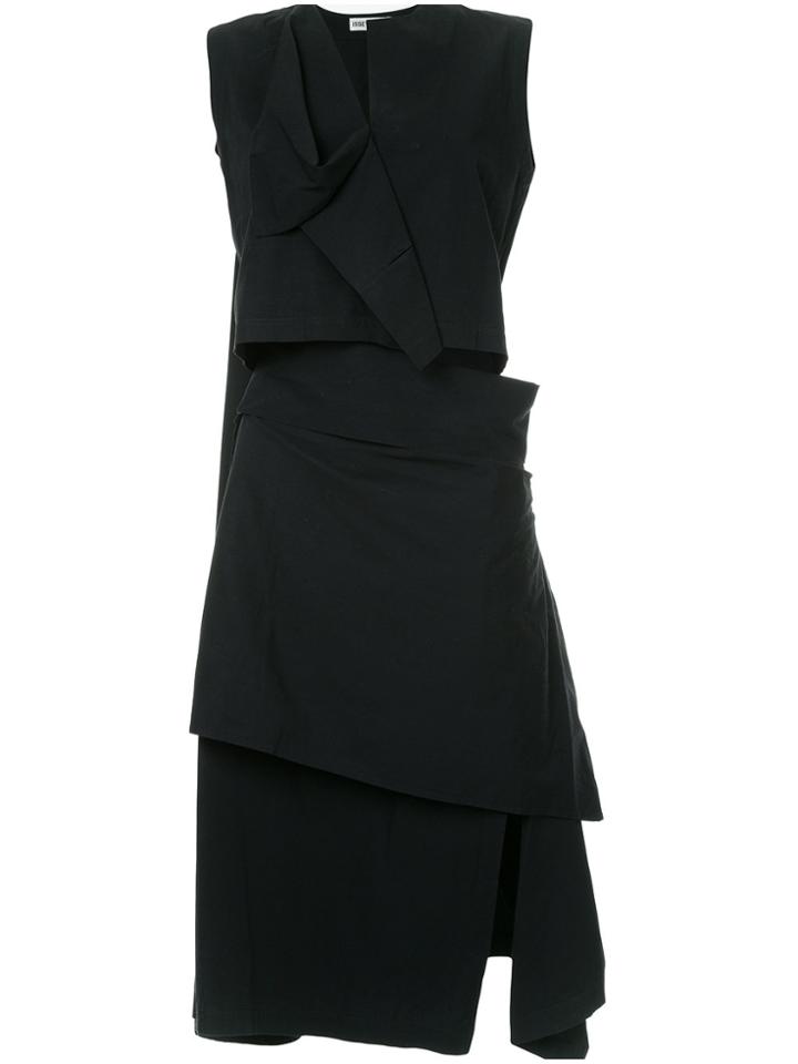 Issey Miyake Vintage Origami Skirt Suit - Black