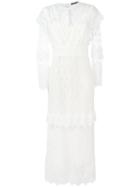 Burberry - Lace Dress - Women - Silk/cotton/polyamide/polyester - 10, Nude/neutrals, Silk/cotton/polyamide/polyester