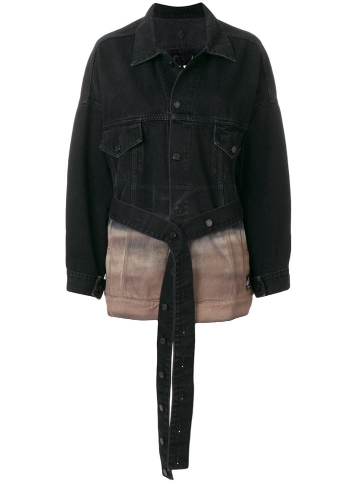 Marcelo Burlon County Of Milan Gradient Denim Jacket - Black