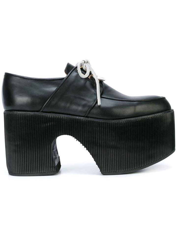 Charles Jeffrey Loverboy Platform Lace-up Loafers - Black