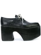 Charles Jeffrey Loverboy Platform Lace-up Loafers - Black