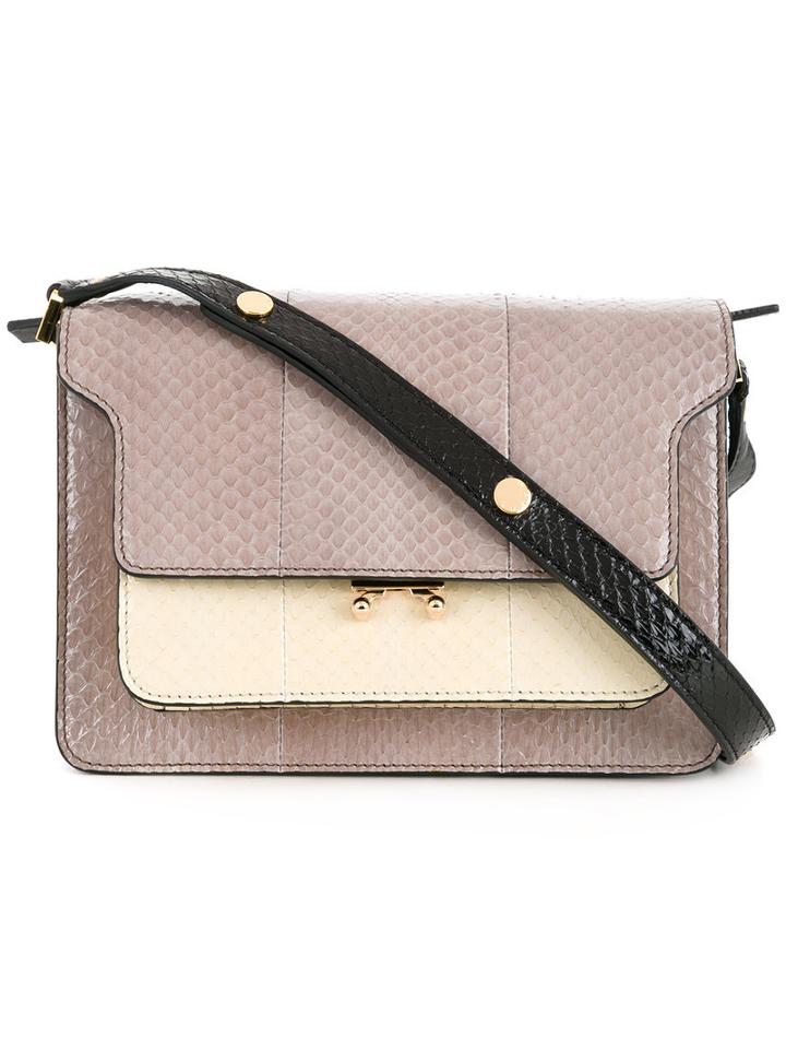 Marni - Trunk Shoulder Bag - Women - Leather - One Size, Women's, Nude/neutrals, Leather