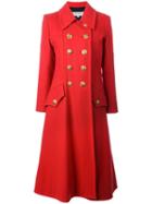 Yves Saint Laurent Vintage Military Coat, Women's, Size: 38, Red