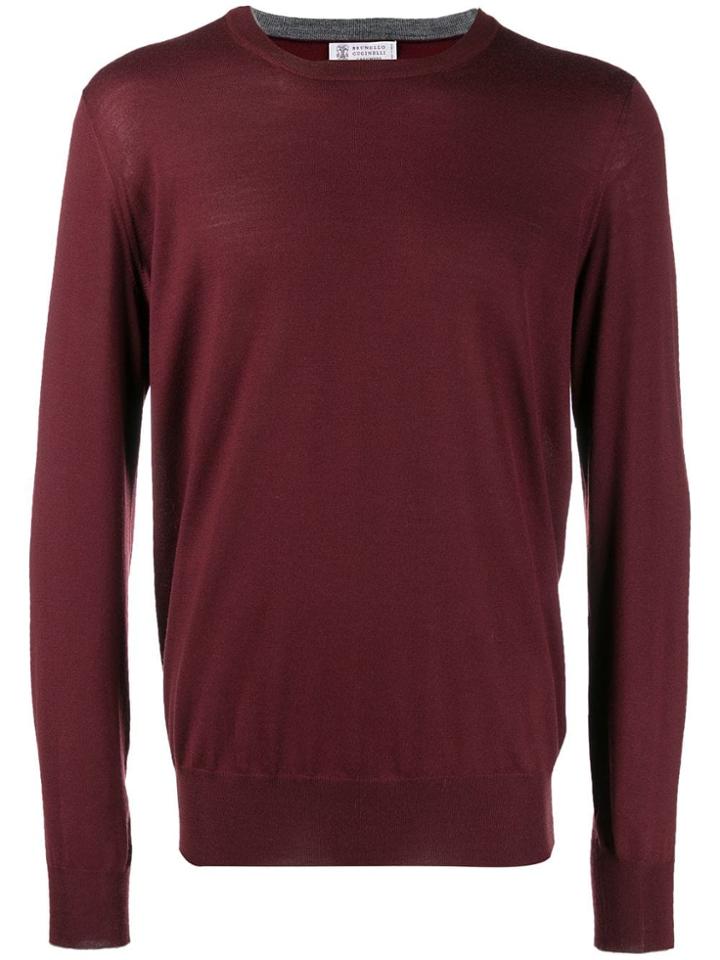 Brunello Cucinelli Crewneck Jumper - Red
