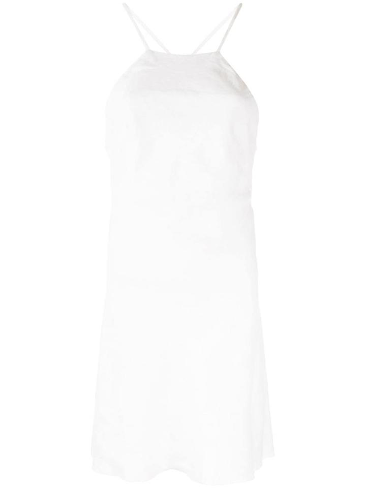 Venroy Criss Cross Back Dress - White
