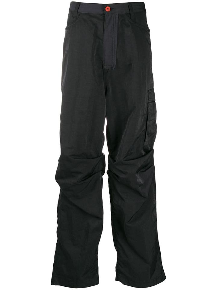 Heron Preston Dot Patch Cargo Trousers - Black